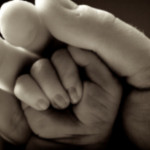 mother holding child